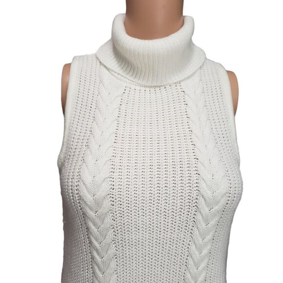 Almost Famous Cowl Neck Sleeveless Sweater Dress Sz S - Picture 3 of 10